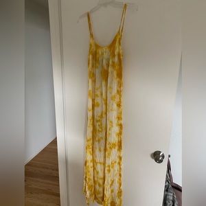 Yellow Tie Dye Maxi Dress